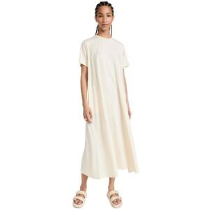 Demylee Sarah T shirt Dress Buttermilk Midi Small Oversized Minimalist Cotton